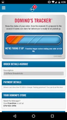 Domino’s Pizza Caribbean android App screenshot 0