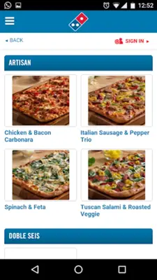 Domino’s Pizza Caribbean android App screenshot 2