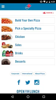 Domino’s Pizza Caribbean android App screenshot 4